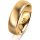 Ring 14 Karat Gelbgold 6.0 mm l&auml;ngsmatt