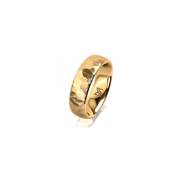 Ring 14 Karat Gelbgold 6.0 mm diamantmatt