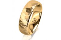 Ring 14 Karat Gelbgold 6.0 mm diamantmatt