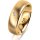 Ring 18 Karat Gelbgold 6.0 mm längsmatt 1 Brillant G vs 0,025ct