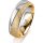 Ring 18 Karat Gelb-/Weissgold 6.0 mm kreismatt