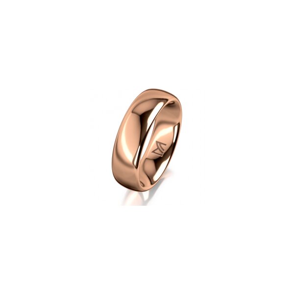 Ring 14 Karat Rotgold 6.0 mm poliert