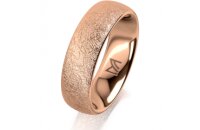 Ring 14 Karat Rotgold 6.0 mm kreismatt