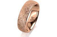 Ring 14 Karat Rotgold 6.0 mm kristallmatt