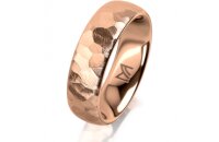 Ring 14 Karat Rotgold 6.0 mm diamantmatt