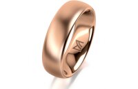 Ring 18 Karat Rotgold 6.0 mm l&auml;ngsmatt