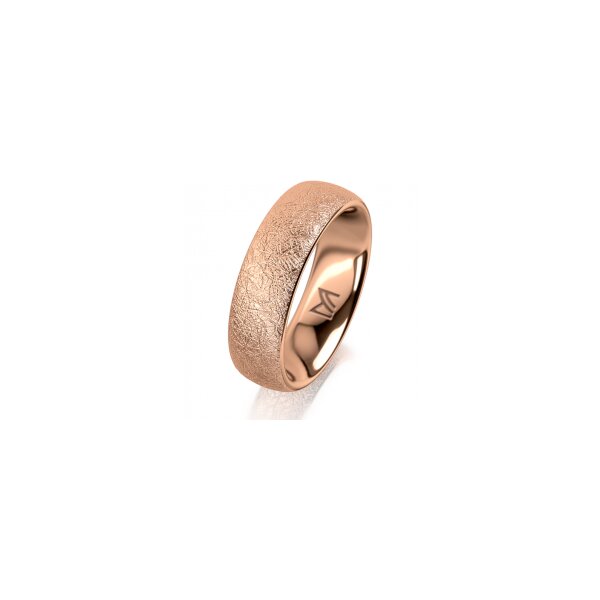 Ring 18 Karat Rotgold 6.0 mm kreismatt