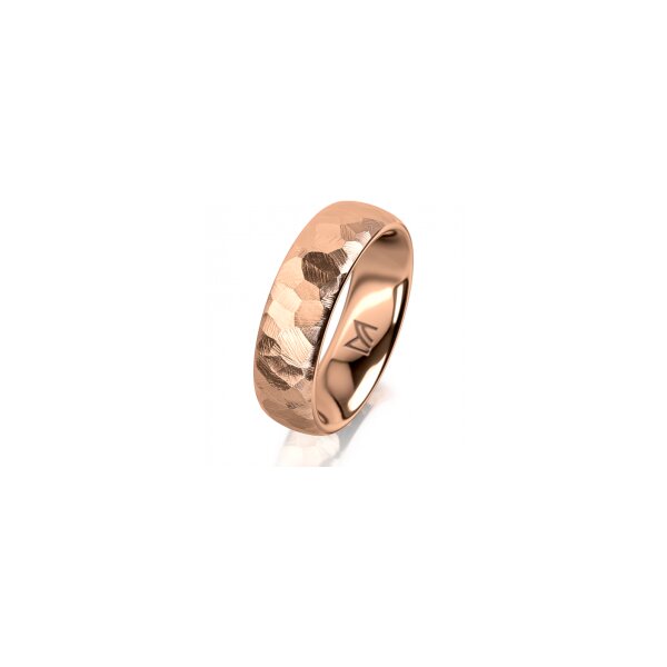 Ring 18 Karat Rotgold 6.0 mm diamantmatt