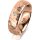 Ring 18 Karat Rotgold 6.0 mm diamantmatt 1 Brillant G vs 0,025ct