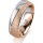Ring 14 Karat Rot-/Weissgold 6.0 mm kreismatt