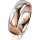 Ring 18 Karat Rot-/Weissgold 6.0 mm poliert 1 Brillant G vs 0,025ct