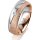 Ring 18 Karat Rot-/Weissgold 6.0 mm kreismatt 1 Brillant G vs 0,035ct