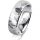 Ring 14 Karat Weissgold 6.0 mm diamantmatt