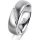 Ring 14 Karat Weissgold 6.0 mm l&auml;ngsmatt 5 Brillanten G vs Gesamt 0,065ct