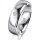 Ring 18 Karat Weissgold 6.0 mm poliert 1 Brillant G vs 0,025ct