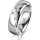 Ring 18 Karat Weissgold 6.0 mm poliert 3 Brillanten G vs Gesamt 0,060ct
