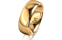 Ring 14 Karat Gelbgold 7.0 mm poliert