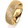 Ring 14 Karat Gelbgold 7.0 mm kristallmatt 1 Brillant G vs 0,035ct