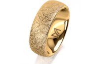 Ring 18 Karat Gelbgold 7.0 mm kristallmatt
