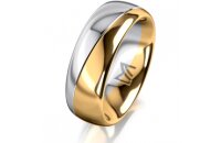 Ring 18 Karat Gelb-/Weissgold 7.0 mm poliert