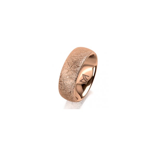 Ring 14 Karat Rotgold 7.0 mm kristallmatt