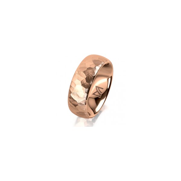 Ring 14 Karat Rotgold 7.0 mm diamantmatt