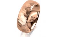Ring 14 Karat Rotgold 7.0 mm diamantmatt