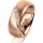 Ring 14 Karat Rotgold 7.0 mm sandmatt 6 Brillanten G vs Gesamt 0,080ct