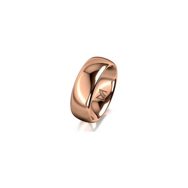 Ring 18 Karat Rotgold 7.0 mm poliert