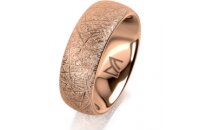 Ring 18 Karat Rotgold 7.0 mm kristallmatt