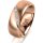 Ring 18 Karat Rotgold 7.0 mm l&auml;ngsmatt 6 Brillanten G vs Gesamt 0,080ct