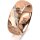 Ring 18 Karat Rotgold 7.0 mm diamantmatt 6 Brillanten G vs Gesamt 0,080ct