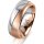 Ring 14 Karat Rot-/Weissgold 7.0 mm sandmatt