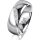 Ring 14 Karat Weissgold 7.0 mm poliert 6 Brillanten G vs Gesamt 0,080ct