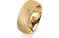 Ring 14 Karat Gelbgold 8.0 mm kreismatt
