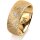 Ring 14 Karat Gelbgold 8.0 mm kristallmatt 1 Brillant G vs 0,025ct