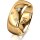 Ring 14 Karat Gelbgold 8.0 mm poliert 3 Brillanten G vs Gesamt 0,080ct