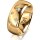 Ring 14 Karat Gelbgold 8.0 mm poliert 5 Brillanten G vs Gesamt 0,115ct