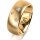 Ring 18 Karat Gelbgold 8.0 mm l&auml;ngsmatt 3 Brillanten G vs Gesamt 0,080ct
