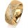 Ring 18 Karat Gelbgold 8.0 mm kristallmatt 7 Brillanten G vs Gesamt 0,095ct