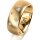 Ring 18 Karat Gelbgold 8.0 mm l&auml;ngsmatt 5 Brillanten G vs Gesamt 0,115ct