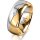Ring 14 Karat Gelb-/Weissgold 8.0 mm poliert 1 Brillant G vs 0,035ct