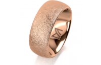 Ring 14 Karat Rotgold 8.0 mm kreismatt