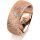 Ring 14 Karat Rotgold 8.0 mm kristallmatt 1 Brillant G vs 0,025ct