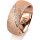 Ring 14 Karat Rotgold 8.0 mm kreismatt 7 Brillanten G vs Gesamt 0,095ct