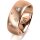 Ring 14 Karat Rotgold 8.0 mm l&auml;ngsmatt 5 Brillanten G vs Gesamt 0,115ct