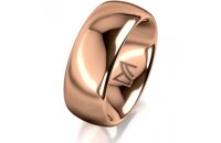 Ring 18 Karat Rotgold 8.0 mm poliert