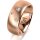 Ring 18 Karat Rotgold 8.0 mm l&auml;ngsmatt 3 Brillanten G vs Gesamt 0,080ct
