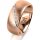 Ring 18 Karat Rotgold 8.0 mm sandmatt 7 Brillanten G vs Gesamt 0,095ct