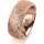 Ring 18 Karat Rotgold 8.0 mm kristallmatt 7 Brillanten G vs Gesamt 0,095ct